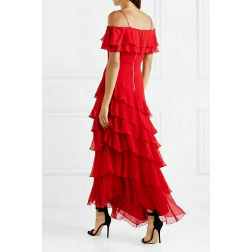 Alice and Olivia Elioisa ruffled off-the-shoulder